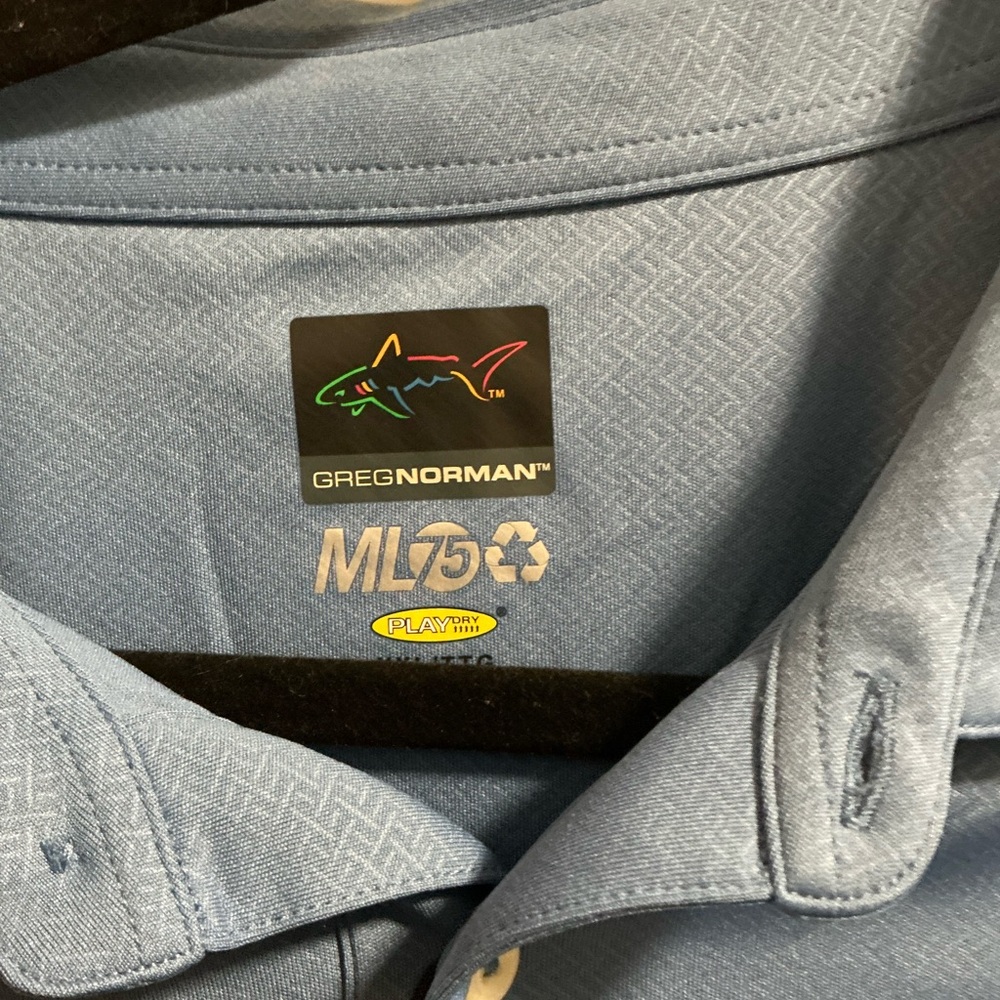 Greg Norman Collection Light Blue Polo